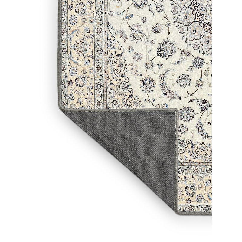 Tapis traditionnel noir / beige Goldmann, Rectangle 5 pi x 7 pi