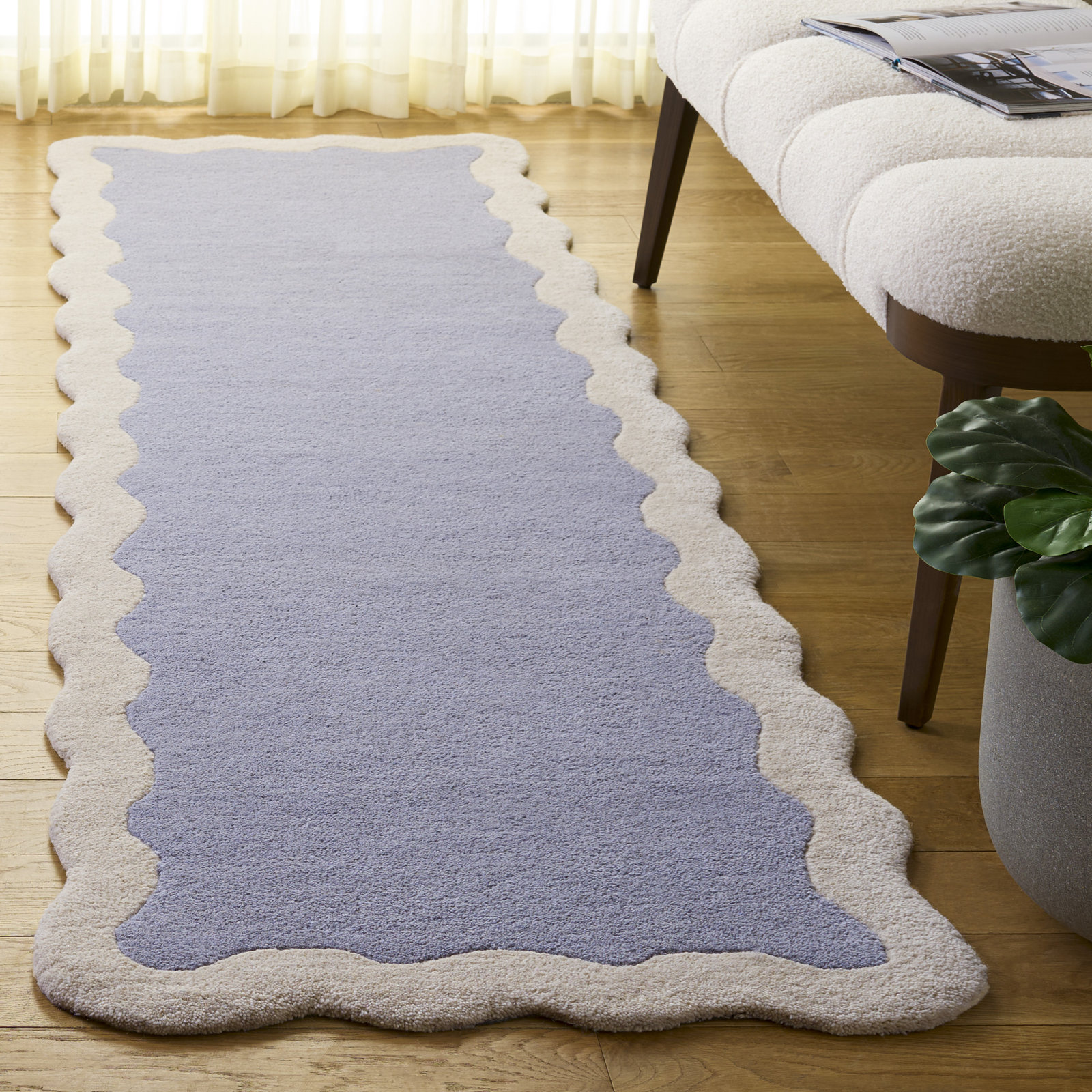 Hand-Tufted Wool Rug, Runner 2'3" x 8'