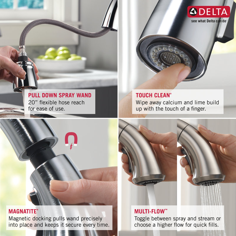 Addison™ Pull Down Bar Faucet With Accessories, Stainless