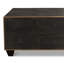 Table basse en cuir chagrin 