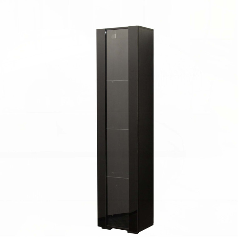 Armoire de cuisine avec lampe à bande, Noir, noir, noir, noir