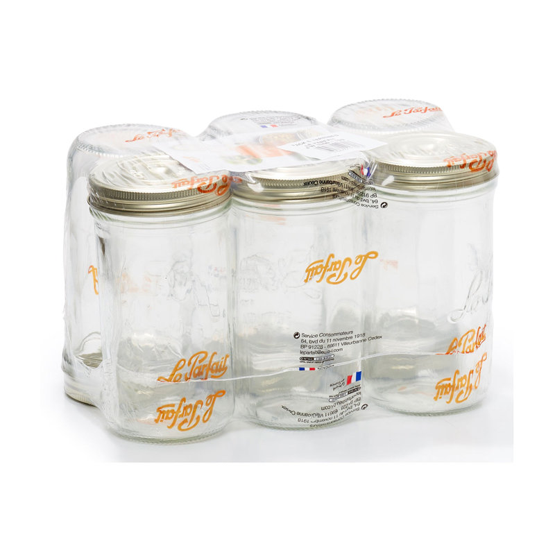 Familia Wiss Glass Jar - Set of 6, 1000 ml