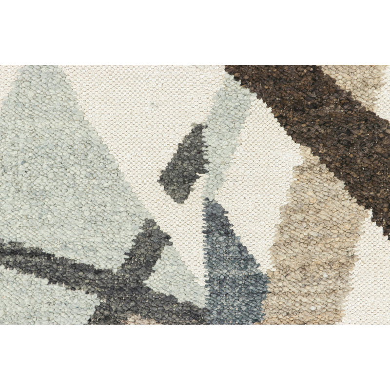 Scandinavian Wool Geometric Area Rug, Rectangle 10' x 14'