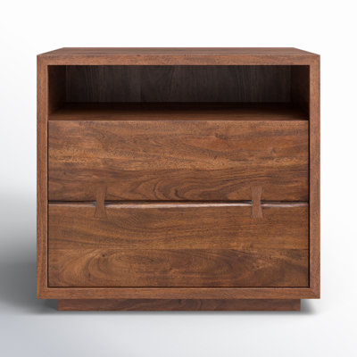 Broughton 1 - Drawer Solid Wood Nightstand