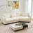 Redenius 123" Curved Corduroy Sectional Sofa Seater for 4-1565147926