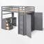 Lit mezzanine avec bureau intégré et garde-robe-1511960146-1511960145