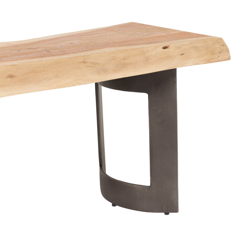 Kenmore Solid Wood Bench, 18" H x 92" W x 15" D, Brown