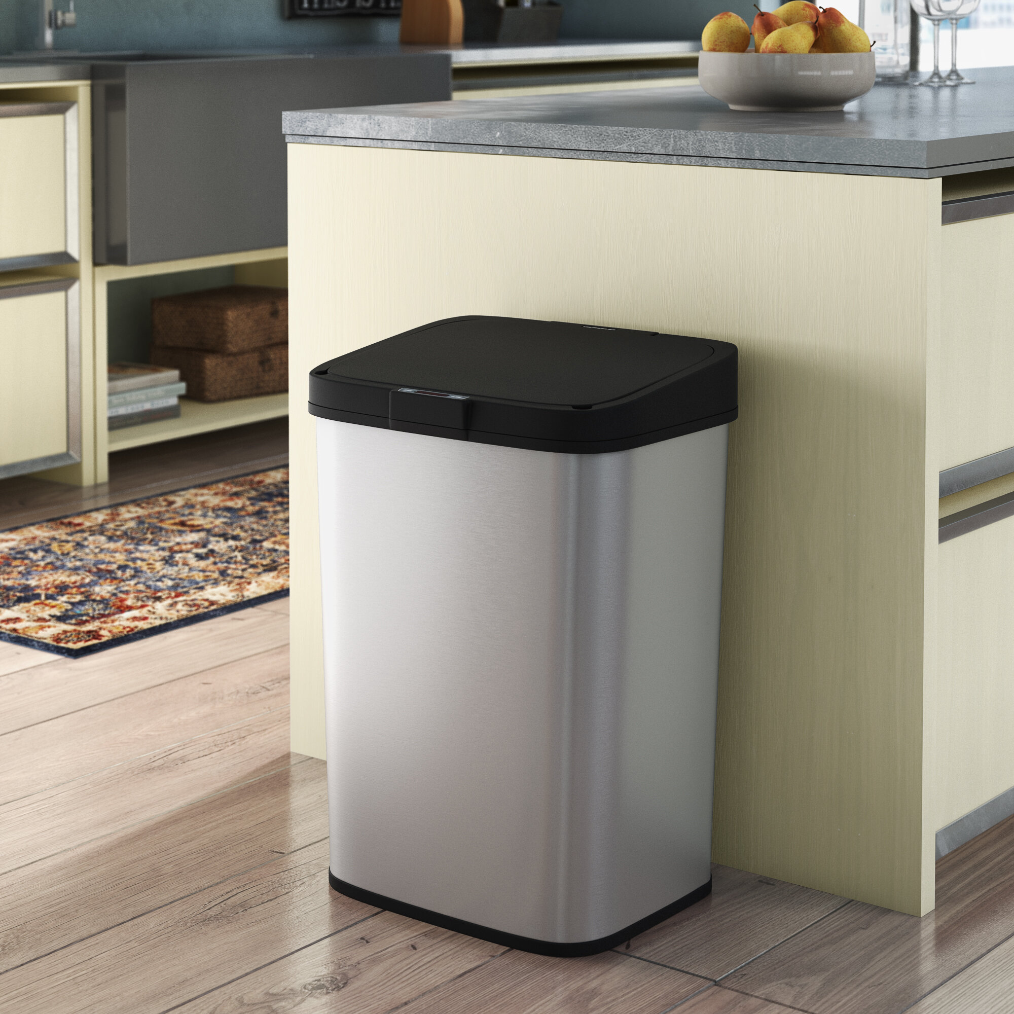 Motion Sensor Trash Can, Kitchen Trash Can 15.9 Gallon