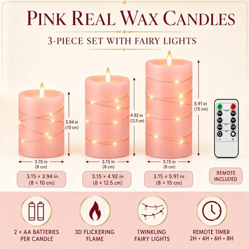Unscented Wax Melt with Plastic Holder, Rose