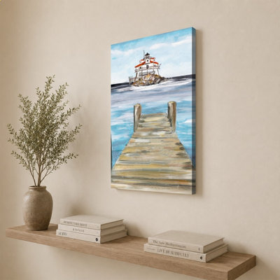 «Dock View» par Julie DeRice - Impression sur toile
