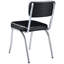 2 chaises d'appoint noires rembourrées de mousse, rembourrées en mousse, rembourrées de salle à manger contemporaine (de 2), rembourrées (de 2)