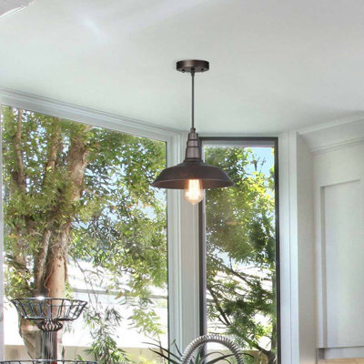 Luminaire suspendu en dome à 1 lumière