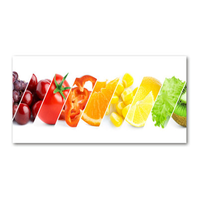 Fruits And Vegetables - No Frame Print on Canvas