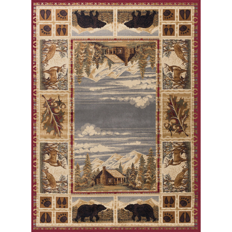 Tapis d'intérieur Alers, Rectangle 5 pi 3 po x 7 pi 3 po