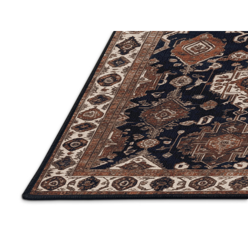 Tapis brun lavable à la machine, Tapis de couloir 2 pi x 4 pi