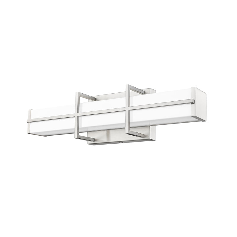 Éclairage pour meuble-lavabo Klowie, Nickel brossé