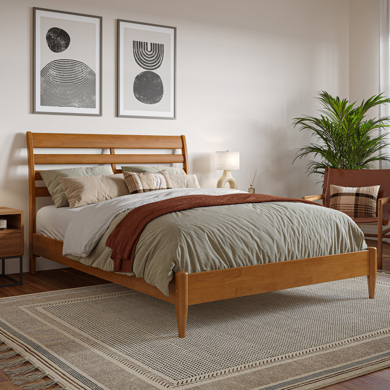 Areya Bed Kids Bed, Light Toffee, Full 