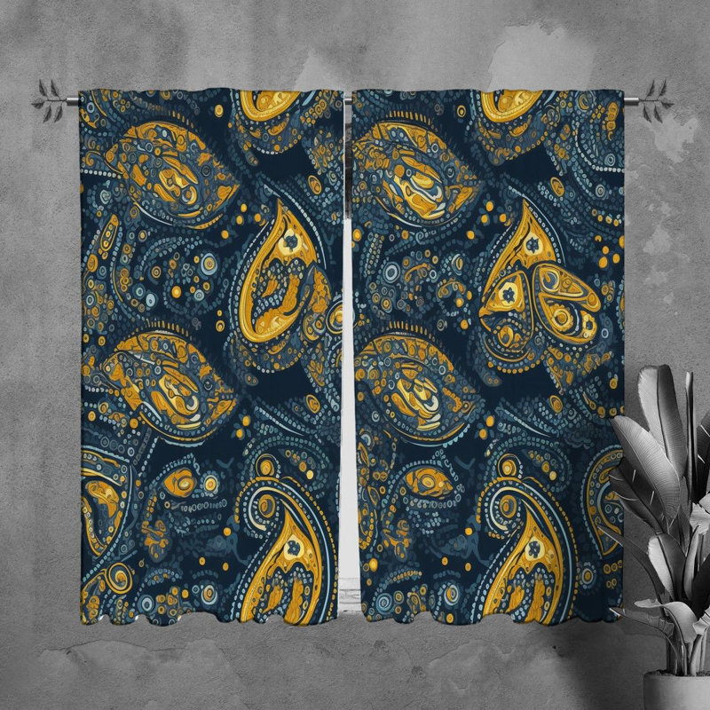 Horea Room Darkening Curtain Pair, 20" W x 82" L