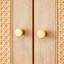 Armoire à chaussures multifonctionnelle en bois aggloméré minimaliste moderne et de couleur naturelle - s'adapte parfaitement aux intérieurs de style nordique et industriel