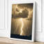 Storm Lightning Minimalist - Wrapped Canvas-483818835-483818856