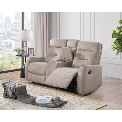 Causeuse avec console, beige
