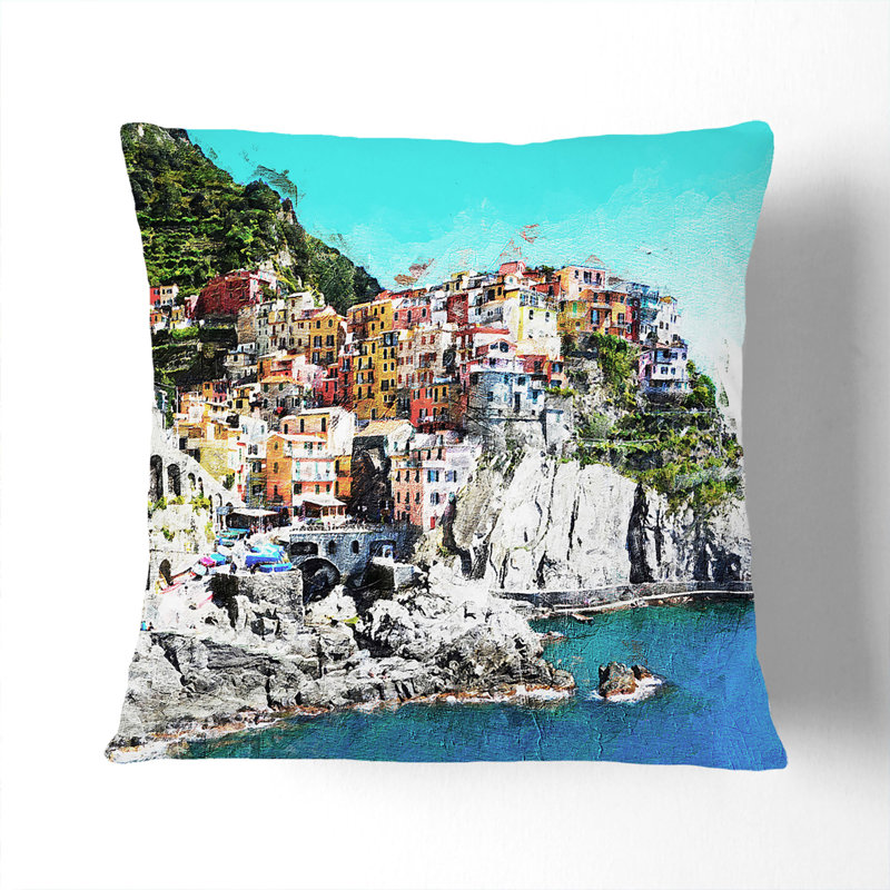 Square Throw Cushion, Stone, 55cm H x 55cm W x 20cm D