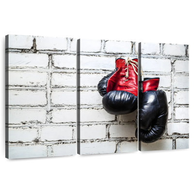 Sireci Black Red Boxing Gloves