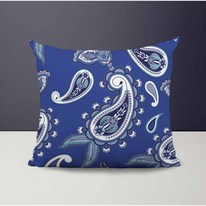 Housse et insert de coussin décoratif en polyester, L 15 po x H 15 po, Bleu marine