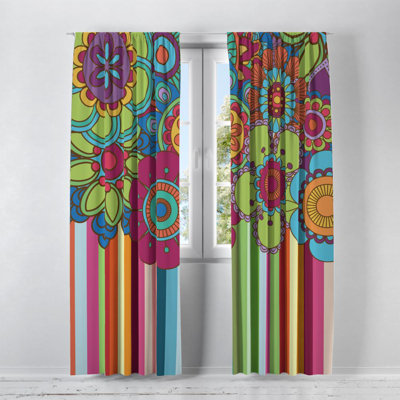 Semi Sheer Curtain Pair