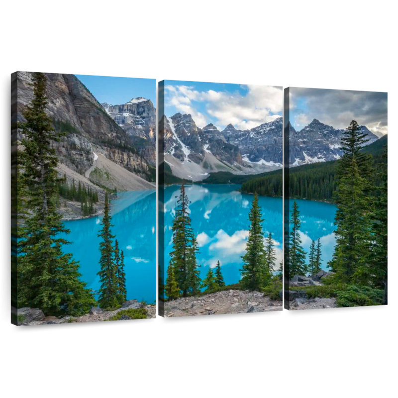 Alvord Scenic Moraine Lakeside Mountains, H 24 po x l 38 po