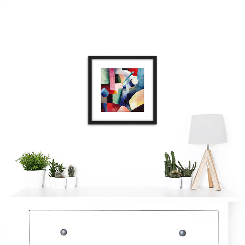 Colored Composition Of Forms 1914 by August Macke - Single Picture Frame Painting