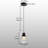1-light Clear Mini Sphere Pendant Light Transparent Creative Globe Pendant Light
