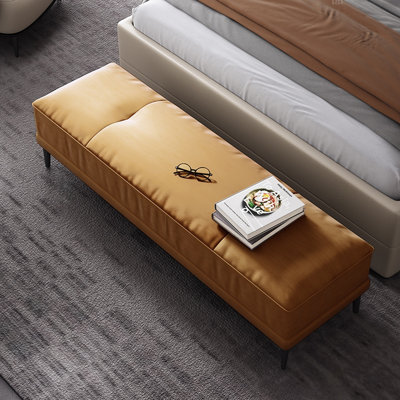 Long banc en tissu Ginger