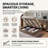 Iokaste Upholstered Lift Storage Bed Frame with Hotel-Style Headboard, Queen Size & King Size Bed Frame, Sprung Slats, Velvet Headboard and Drawers, Gas Lift Hydraulic Support, No Box Spring Needed-1658652066-1646615930