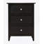 Élégante table de chevet transitionnelle noire-1628806602