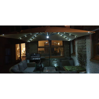 Jenifer 300cm Lighted Cantilever Parasol