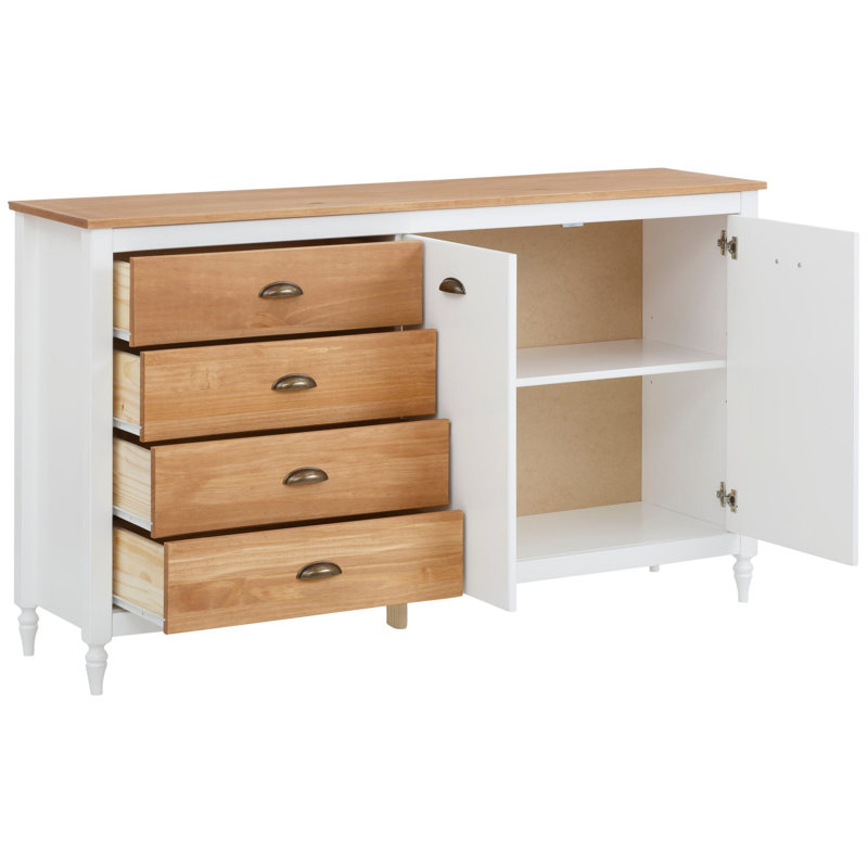 Geno 140cm Solid Wood Sideboard