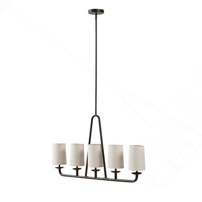 Lustre linéaire à 5 lumières