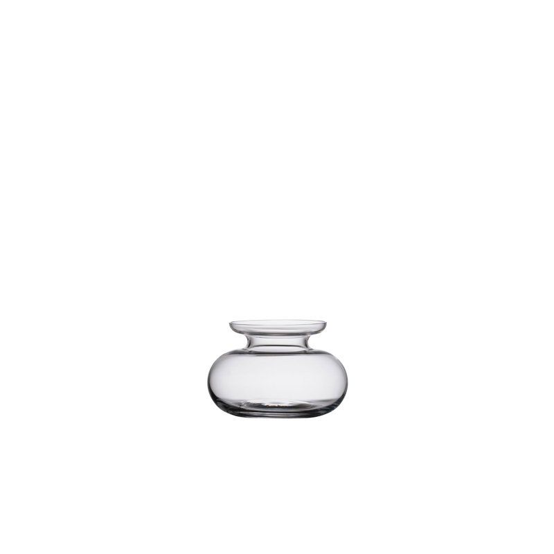 Daralynn Glass Table Vase, 25cm H x 23cm W x 23cm D, Transparent
