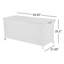 Grande boîte de rangement d'extérieur en osier 108 gallons avec couvercle Baxa-71031275