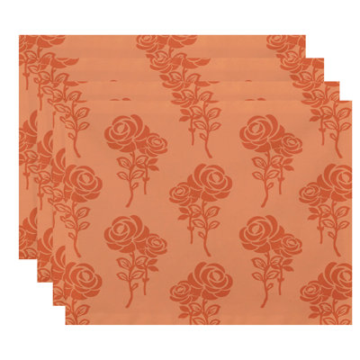 Slezak Polyester Floral Rectangle Placemat