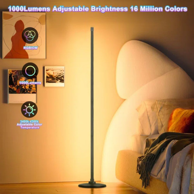 Lampe sur pied en coin Sunway