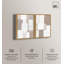 Ensemble de toiles « Stucco Squares » - Décoration murale moderne par Art Remedy, cadre noir, 10 x 15-76747766-76747769