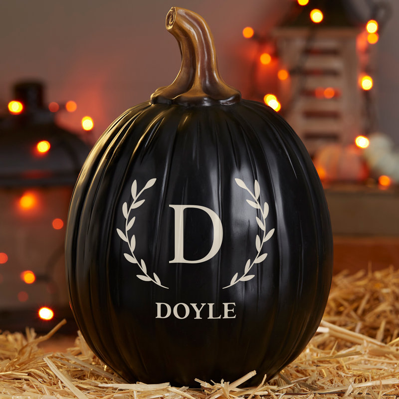 Thanksgiving Decorative Accent, 9" H x 3.5" W x 3.5" D, Black