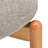 Modern Wooden Blended Linen Kaki Dining Chair-202347709