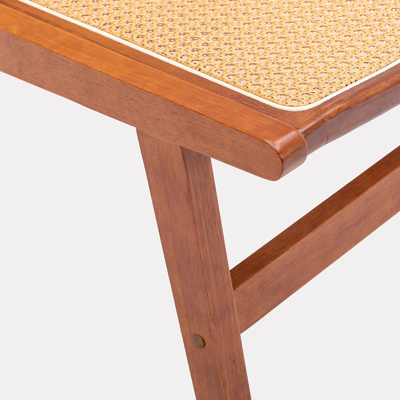 Chaise d'appoint Iviona, Similicuir rotin