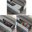 Grand lit plateforme tapissier ivoire