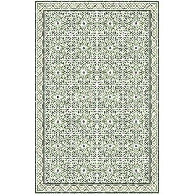 Aban Geometric Machine Printed Area Rug