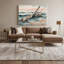 Art mural sur toile gris, "Coastal Beach"-1006821717