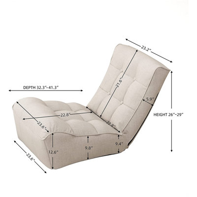 Ralphio Upholstered 41'' Reclining Sleeper Sofa